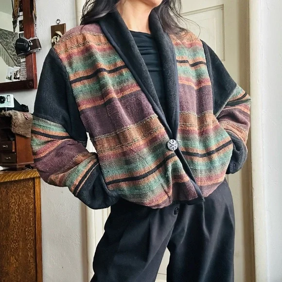 Striped Multicolor Women's Jacket - Picture 2 of 5